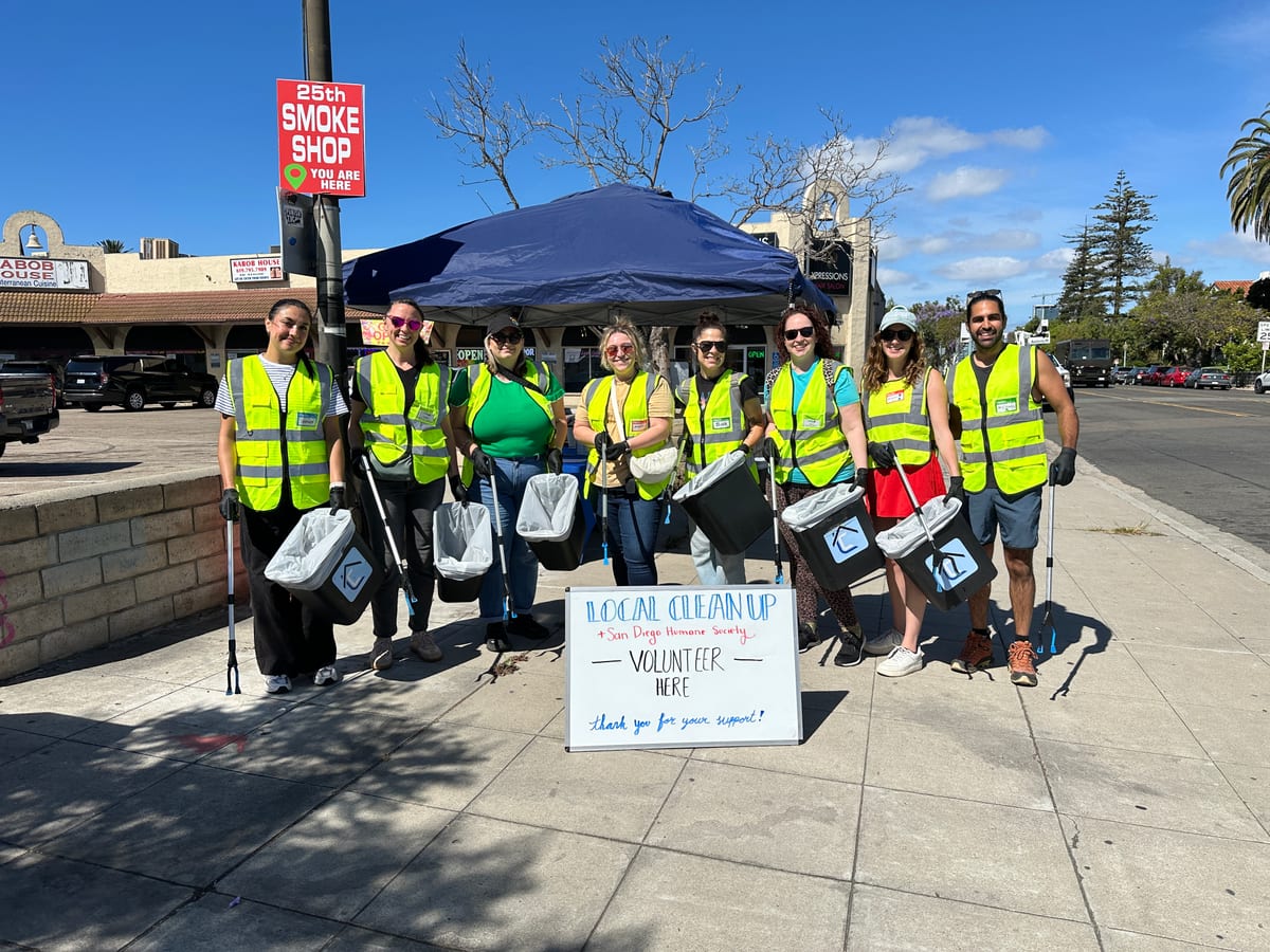 LocalCleanup volunteers at the April 21 Earth Day cleanup in Golden Hill