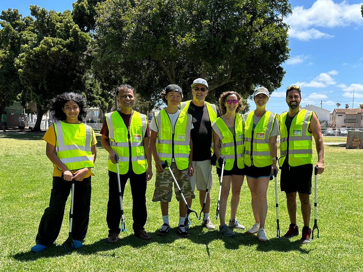LocalCleanup volunteers at the June 28 North Park cleanup