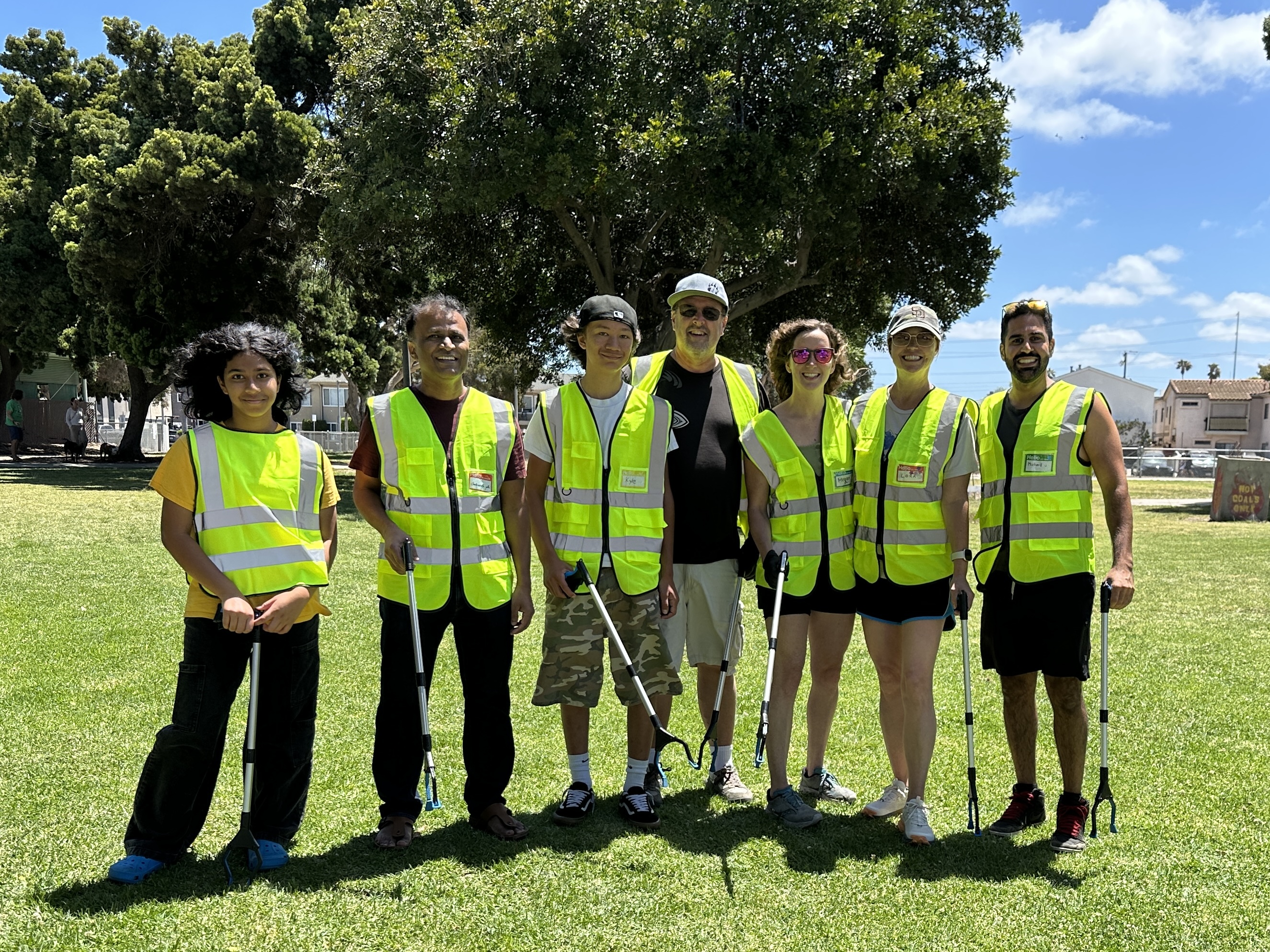 LocalCleanup volunteers at the June 28 North Park cleanup